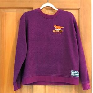 Cozy Purple Roots fox sweatshirt/sweater